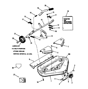 Cutting Unit Assembly Diagram and Parts List for 05-36MR05 1000001 - 1999999 Toro Lawn Mower