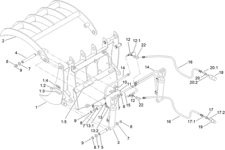 Part Location Diagram of 106-0073 Toro Fitting-Str,orif