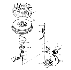 Magneto No. 610944a Diagram and Parts List for 38050 0000001 - 0999999 Toro Snow Blower