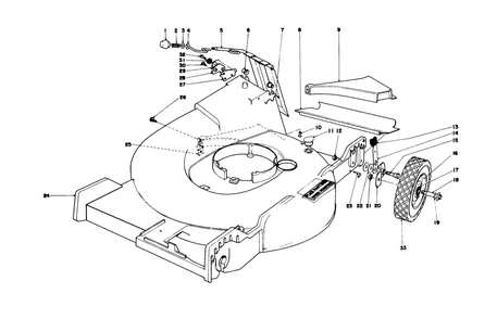 Housing Assembly Diagram and Parts List for 20690 8000001 - 8999999 Toro Lawn Mower