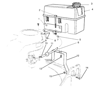 Fuel Tank Assembly Diagram and Parts List for 22026 6900001 - 6999999 Toro Lawn Mower