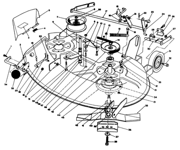 Cutting Unit Assembly Diagram and Parts List for R5-38SS02 2000001 - 2999999 Toro Lawn Mower