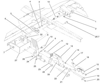 Part Location Diagram of 99-7221 Toro ROD-PARK