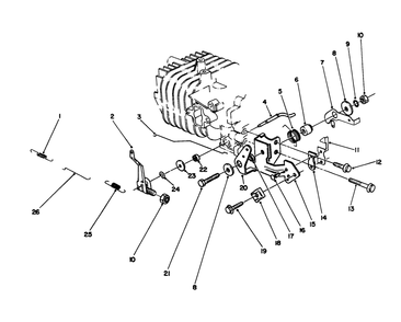 Governor Assembly (Model No. 47pn2-3) Diagram and Parts List for 22040 3900001 - 3999999 Toro Lawn Mower