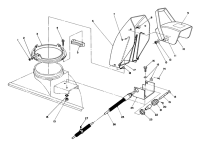 Snow Thrower 6 Diagram and Parts List for 30754 (800001-899999)(1988) Toro Lawn Tractor