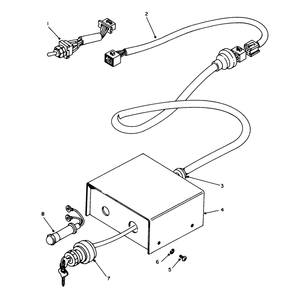 Remote Control Box Assembly No. 50-9160 (0ptional) Diagram and Parts List for 62040 4000001 - 4999999 Toro Generator