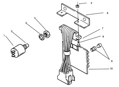 Electrical System Diagram and Parts List for 73401 4900001 - 4999999 Toro Lawn Tractor