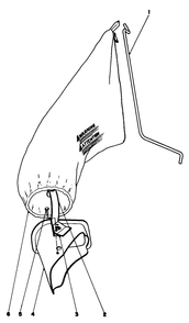 Grass Bagging Kit-No. 8-8109 (Optional) Diagram and Parts List for 16860 1000001 - 1999999 Toro Lawn Mower