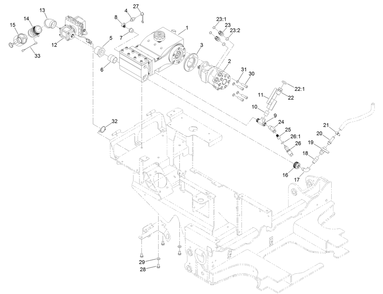 Mud Pump Assembly Diagram and Parts List for 23803 400000000 - 999999999 Toro Lawn Tractor Accessories