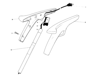 Handle Assembly Diagram and Parts List for 51218 1000001 - 1999999 Toro Trimmer