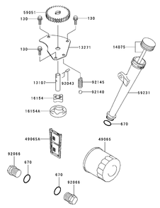 Lubrication Equipment Assembly Diagram and Parts List for 74416 (250000001-250005000)(2005) Toro Lawn Mower