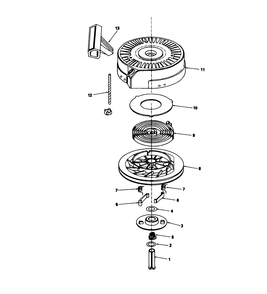 Rewind Starter N0. 590621 Diagram and Parts List for 20588 0000001 - 0999999 Toro Lawn Mower