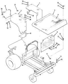 Fenders And Covers Diagram and Parts List for R1-24OE02 1000001 - 1999999 Toro Lawn Tractor