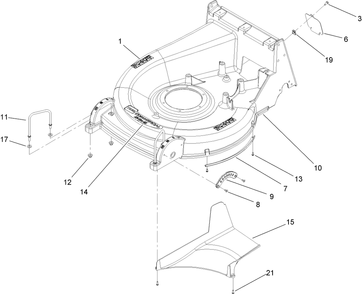 Part Location Diagram of 103-6116 Toro Cover