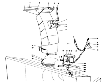 Chute & Electric Motor Assembly Diagram and Parts List for 30748 50000001 - 59999999 Toro Snow Blower
