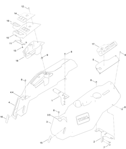 Pod Assembly Diagram and Parts List for 75841 400000000 - 416399999 Toro Lawn Tractor