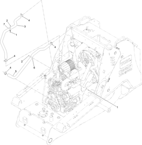 Radiator Hose Assembly Diagram and Parts List for 22530 414400000 - 999999999 Toro Lawn Tractor Accessories