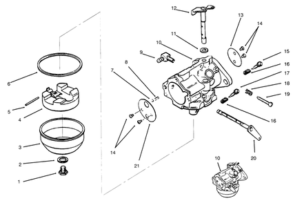 Part Location Diagram of 47-146-10 Toro Plate-Throttle
