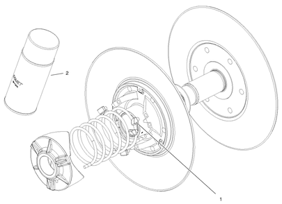 Driven Clutch Assembly No. 99-7104 Diagram and Parts List for 12004 220000001 - 220999999 Toro Lawn Tractor