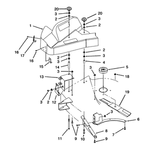 Pulley & Shield Assembly Diagram and Parts List for 79102 5900001 - 5999999 Toro Lawn Tractor