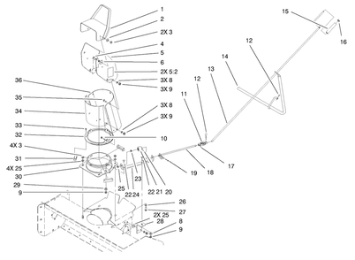 Part Location Diagram of 99-6885 Toro Nut-Push