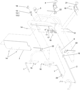 Control Panel Assembly Diagram and Parts List for 30071 404320000-999999999 Toro Lawn Mower