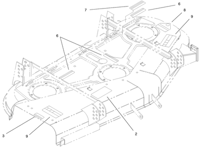 Decal Assembly Diagram and Parts List for 30753 990001 - 999999 Toro Lawn Mower