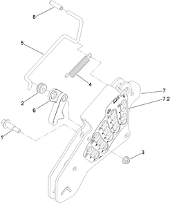 Height-Of-Cut Assembly Diagram and Parts List for 74923TE (290000001-290999999)(2009) Toro Lawn Mower