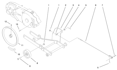 Part Location Diagram of 94-7880 Toro WA - HITCH  B