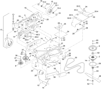 Rh Wing Deck Assembly Diagram and Parts List for 72098 413000000 - 999999999 Toro Lawn Tractor