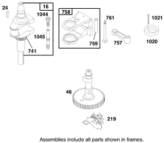 Engine Briggs & Stratton Model 28m707-0127-01 Diagram and Parts List for 71185 7900001 - 7999999 Toro Lawn Tractor