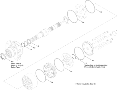 Hydraulic Motor Assembly No. 132-5746 Diagram and Parts List for 23803 400000000 - 999999999 Toro Lawn Tractor Accessories