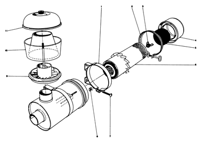 Air Cleaner Assembly 8-2329 Diagram and Parts List for 30760 00000001 - 09999999 Toro Lawn Tractor