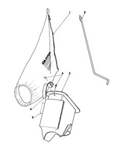 Bagging Kit No. 47-6510 (Optional) Diagram and Parts List for 16785 9000001 - 9999999 Toro Lawn Mower