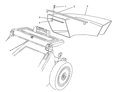 Side Discharge Chute Model No. 59112 (Optional) Diagram and Parts List for 26683 1000001 - 1999999 Toro Lawn Mower