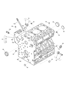 Crankcase Assembly Diagram and Parts List for 22530 414400000 - 999999999 Toro Lawn Tractor Accessories