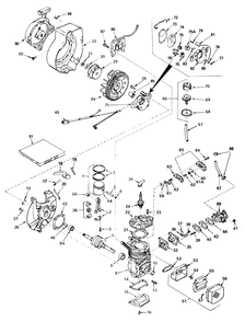 Engine Tecumseh Model No. Ah520, Type 1601 (Used On Units With Serial No. 0510158 & Up) Diagram and Parts List for 38100 0500000 - 0999999 Toro Snow Blower