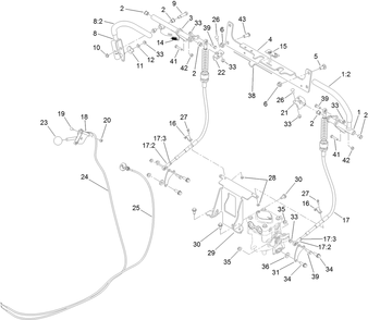 Control Assembly Diagram and Parts List for 74568TE (311000001-311999999)(2011) Toro Lawn Mower