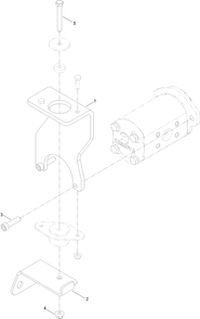 Pump Bracket Kit  Assembly No. 138-7172 Diagram and Parts List for 138-7172  Toro Lawn Tractor Accessories