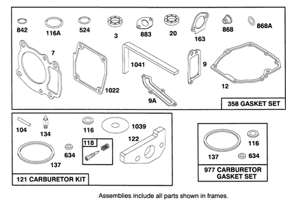Engine Gts-150 Diagram and Parts List for 20766BC 59000001 - 59999999 Toro Lawn Mower