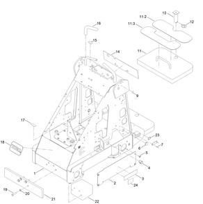 Frame Assembly Diagram and Parts List for 22218 407100000 - 407599999 Toro Lawn Tractor Accessories