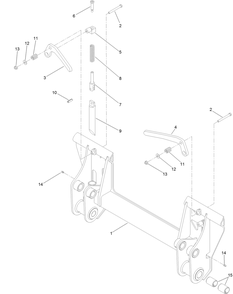 Qtach Assembly No. 132-8468 Diagram and Parts List for 22530 414400000 - 999999999 Toro Lawn Tractor Accessories
