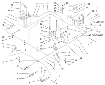 Part Location Diagram of E603479 Toro DISCONTINUED