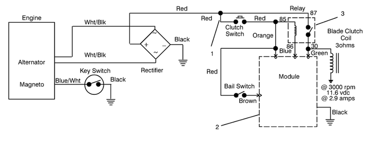 Electric Schematic Diagram and Parts List for 30167 695001 - 699999 Toro Lawn Tractor Accessories