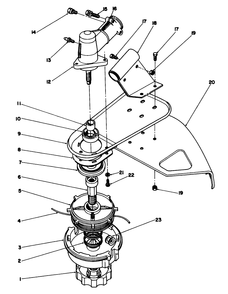 Trimmer Head & Gear Box Assembly Diagram and Parts List for 51643 7000001 - 7999999 Toro Trimmer
