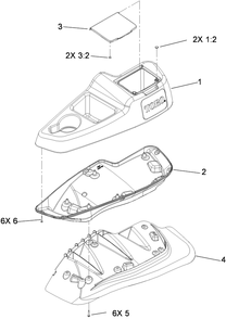 Lh Console Assembly Diagram and Parts List for 74955CP (290000001-290999999)(2009) Toro Lawn Mower