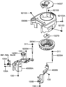 Part Location Diagram of 59041-7010 Toro Fan