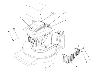 Engine Assembly Diagram and Parts List for 20914B 69000001 - 69999999 Toro Lawn Mower