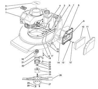 Engine Assembly (Model No. 20916b) Diagram and Parts List for 20916B 1000001 - 1999999 Toro Lawn Mower