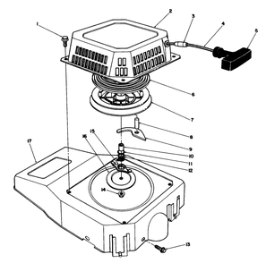 Recoil Assembly (Model No. Vmg6) Diagram and Parts List for 20620 7000001 - 7999999 Toro Lawn Mower